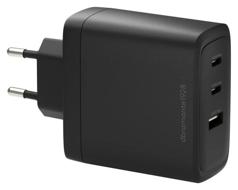 Chargeur DBRAMANTE1928 CI10EUBL7230 100W 2 Ports USB-C Charge Rapide Noir