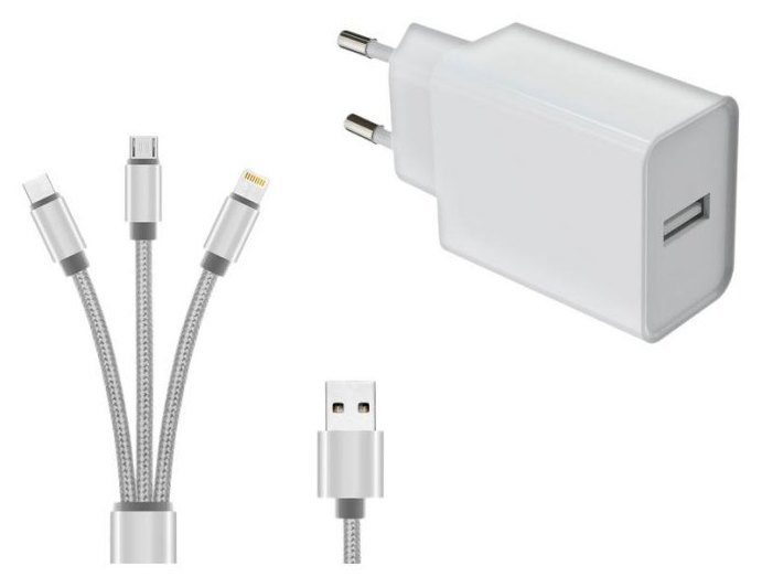 Chargeur DLH DY-AU5092W 12W USB-A 5V 2,4A 1,2 m Blanc