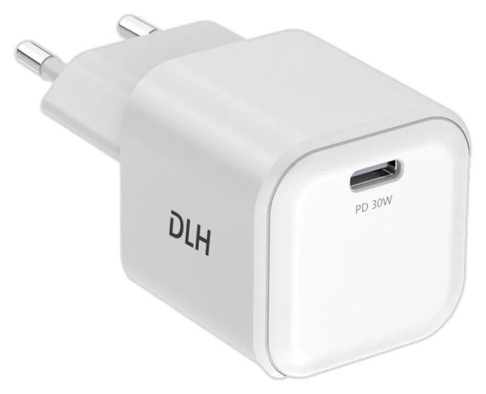 Chargeur DLH DY-AU5430W USB-C 30W GaN Power Delivery Blanc