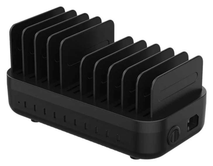 Station de charge DLH DY-AU5440 200W USB-C 10 ports pour smartphones et tablettes