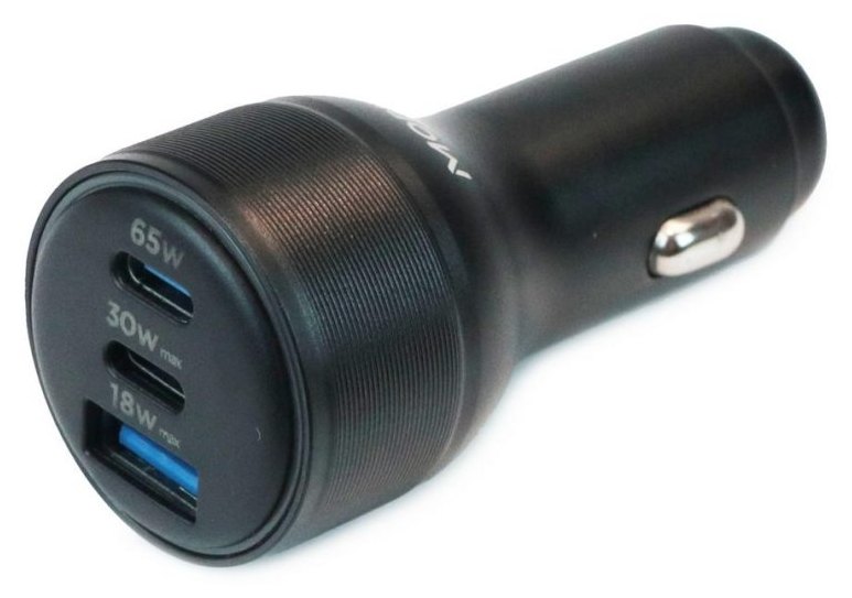 Chargeur de voiture MOBILIS 020018 95W 2 USB-C + 1 USB-A GaN Noir