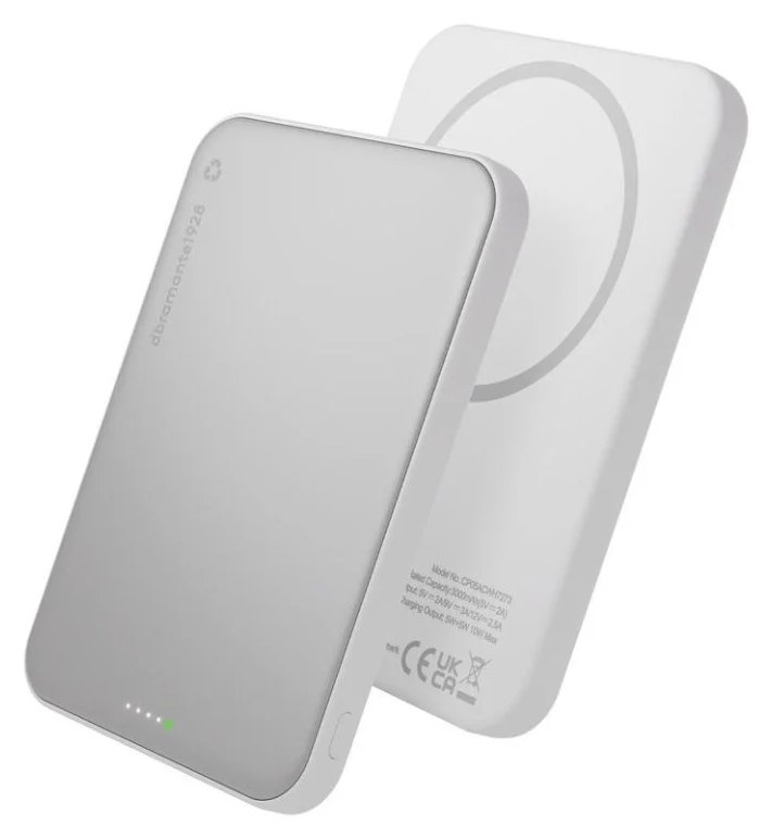 Batterie externe DBRAMANTE1928 CP05ACWH7273 5000 mAh Cargateur sans fil 25 W Aluminium