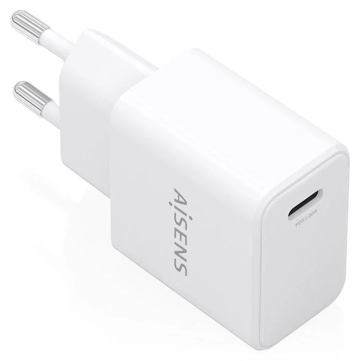 Chargeur Aisens GaN USB-C 20W PD3.0 Blanc