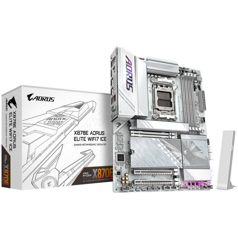 Carte mère Gigabyte AORUS X870E ELITE WIFI7 ICE ATX Socket AM5 Chipset AMD X870E