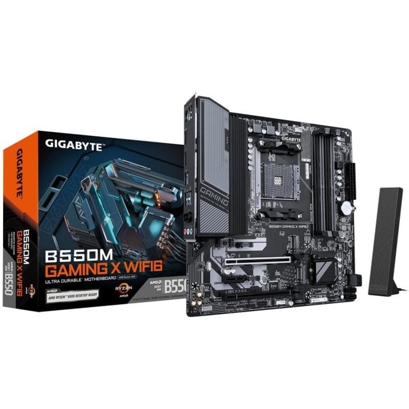 Carte mère Gigabyte B550M GAMING X WIFI6 micro ATX Socket AM4 Chipset AMD B550