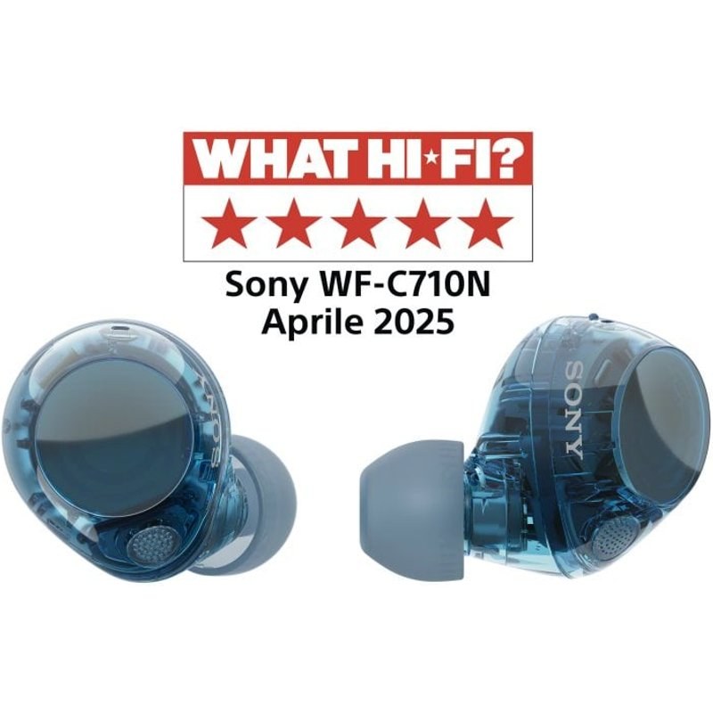 Sony Ecouteurs Sans Fil Wf C710N Bluetooth Multipoint réduction Bruit Active Glass Blue