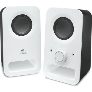 Haut-parleurs stéréo Logitech Z150 pour PC Blanc neige