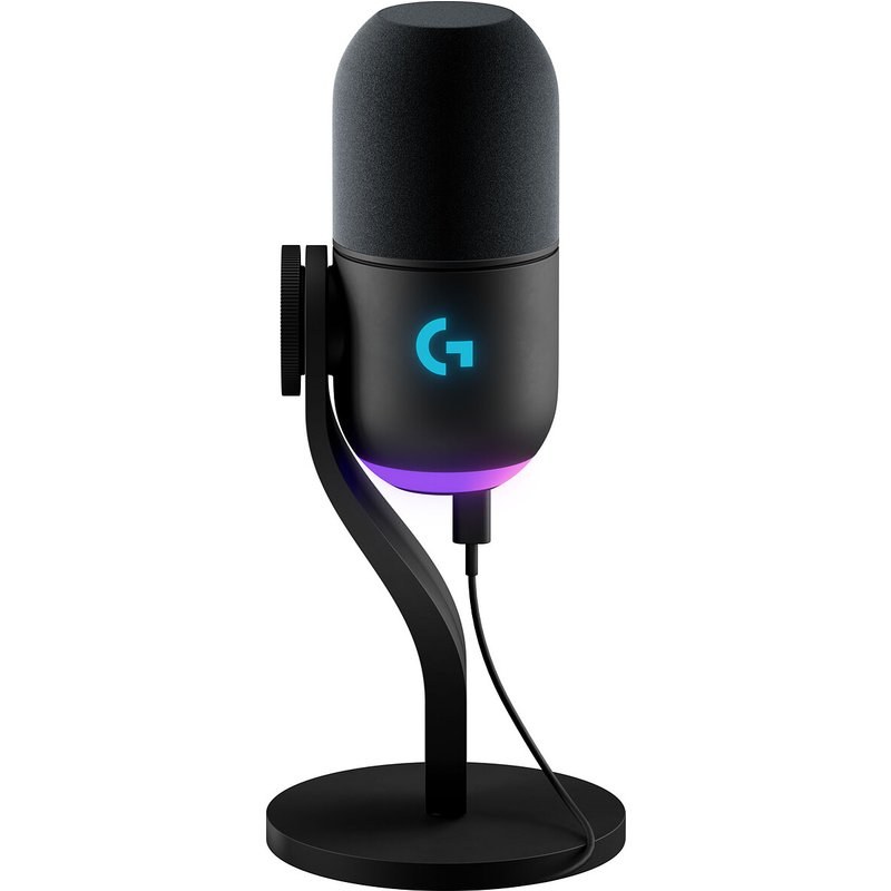 Microphone gaming Logitech G Yeti GX RVB dynamique avec Lightsync Noir