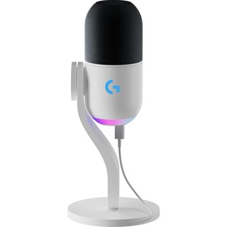 Microphone gaming Logitech G Yeti GX RVB dynamique avec Lightsync pour PC et Mac Blanc