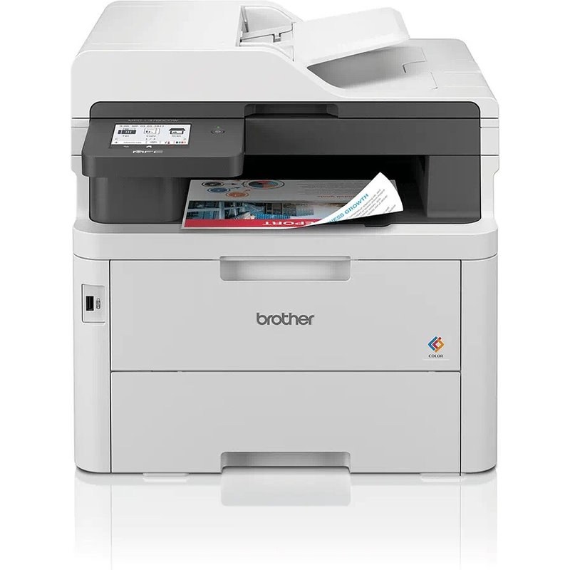 Imprimante multifonction 4-en-1 Brother MFC-L3760CDW Blanc et Noir