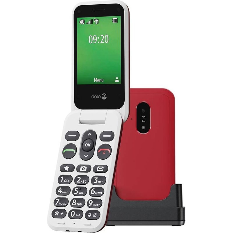 Doro Leva E22 Rouge/Blanc
