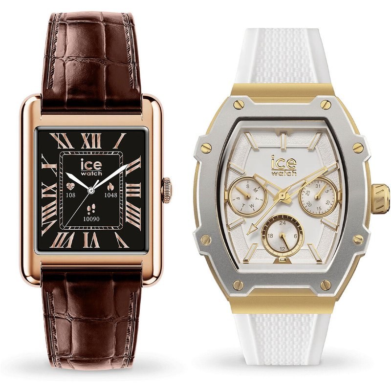Ice-Watch Ice Watch Ice Smart TKS 2.0 (Or Rose / Marron) + Ice Boliday Blanc/Or OFFERTE !
