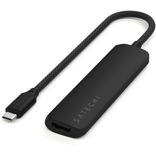 SATECHI Multiports USB-C Slim 4-en-1,4K (Noir)