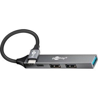 Goobay Hub Slim USB-C vers 4 ports USB