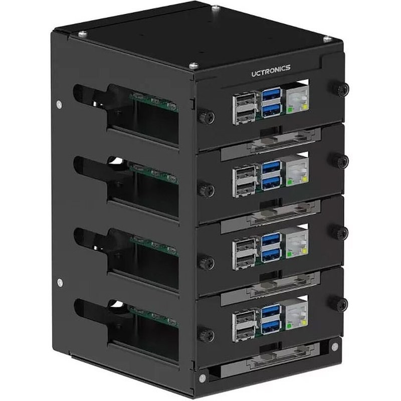 Cluster Rack pour Raspberry Pi 5, 4 B, 3 B/B+
