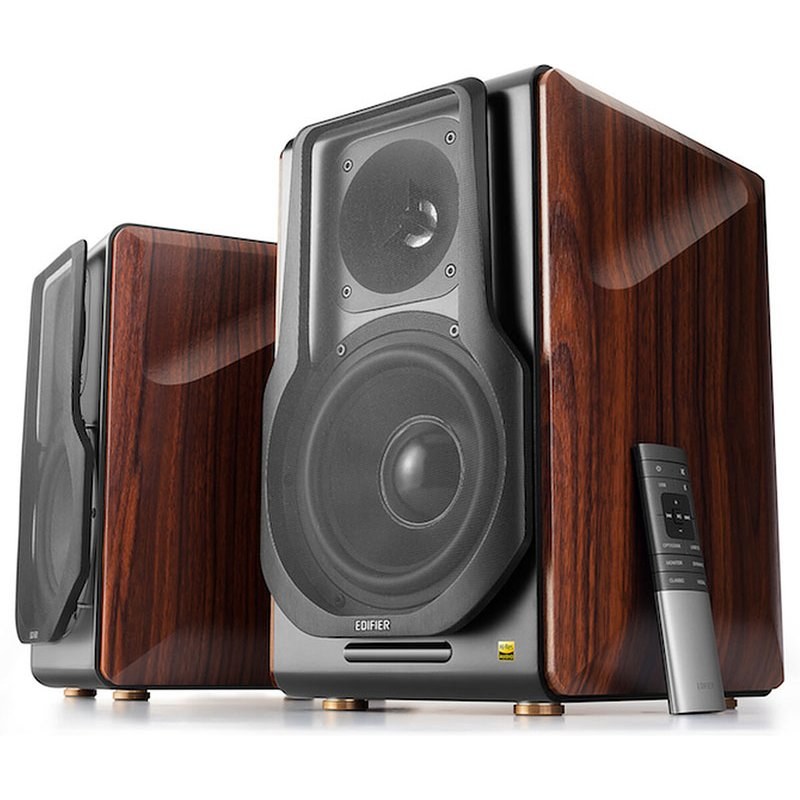 Enceintes connectées Hi-Fi Edifier S3000 PRO Bois Foncé vendues par paire