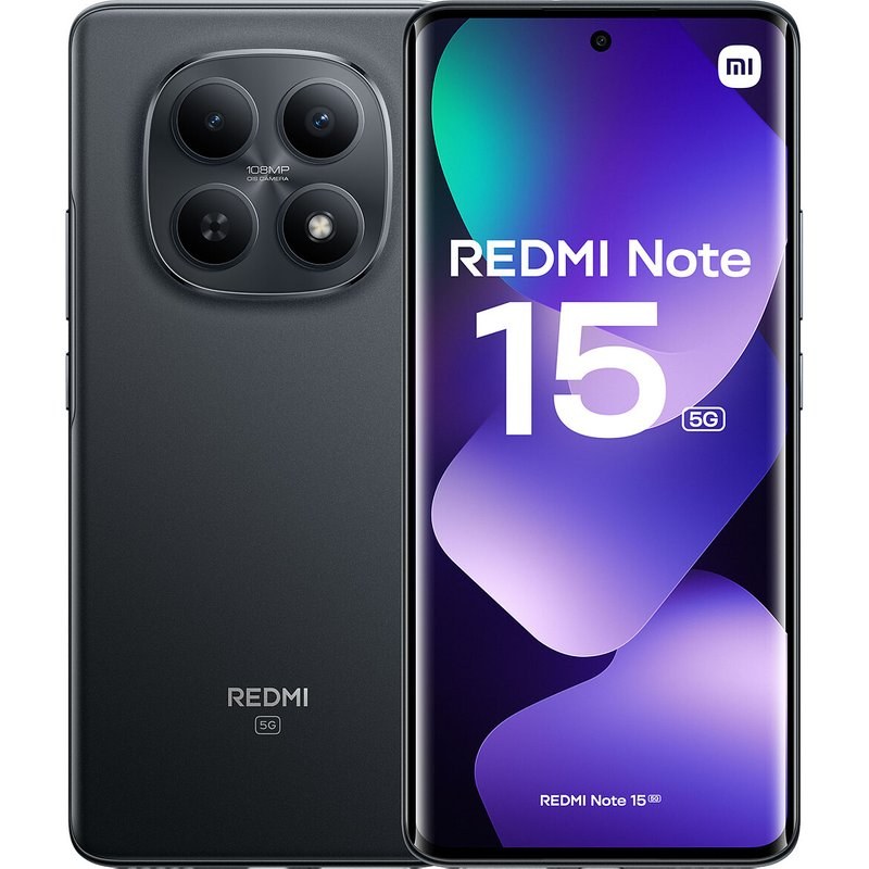 Smartphone Xiaomi Redmi Note 15 6,77" 5G Double nano SIM 128 Go Noir