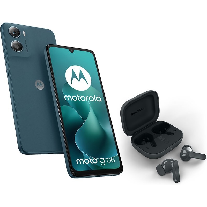 Motorola Pack Moto G06 Tapestry Plus Buds Bass Dark Shadow
