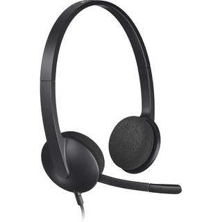 Logitech H340 - micro-casque stéréo - filaire USB avec micro rotatif anti-parasites
