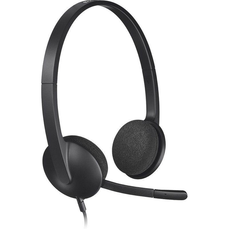 Logitech H340 - micro-casque stéréo - filaire USB avec micro rotatif anti-parasites