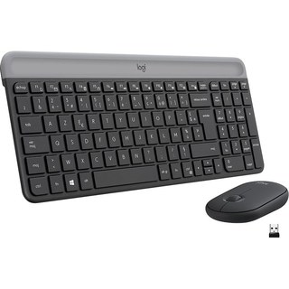 Ensemble clavier et souris sans fil Logitech MK470 noir Ultra Fin