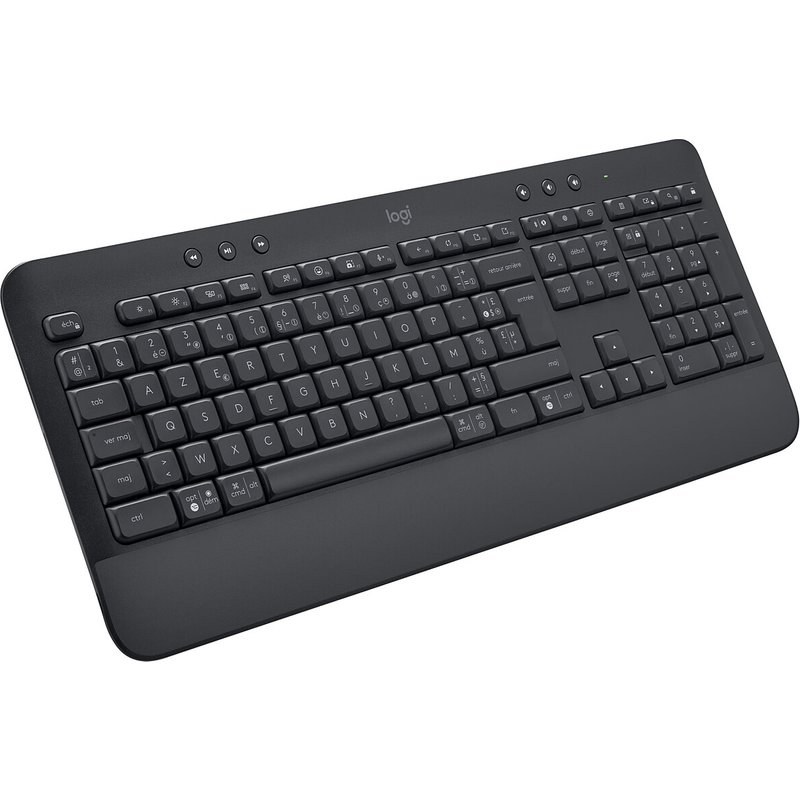 Logitech Signature K650, Clavier sans fil Ergonomique Entier avec Repose-Poignets - Graphite