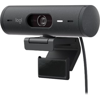 Webcam Logitech Brio 500 HD avec Deux Micros à Réduction de Bruit Graphite