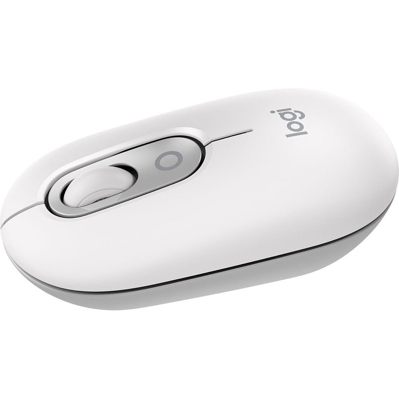 Logitech POP Mouse Bluetooth sans fil compacte et portable - Blanc casse