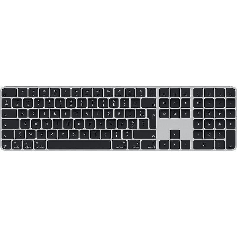 Magic Keyboard avec Touch ID et pave numerique pour les Mac avec puce Apple - Francais - Touches noires