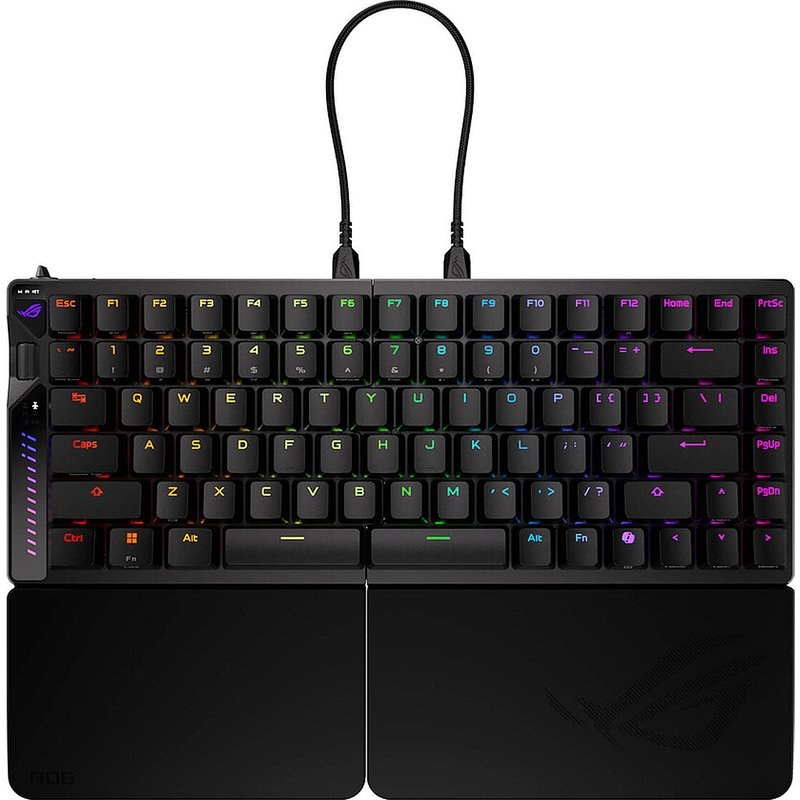 gaming mécanique sans fil et filaire Azerty Rog Falcata Noir