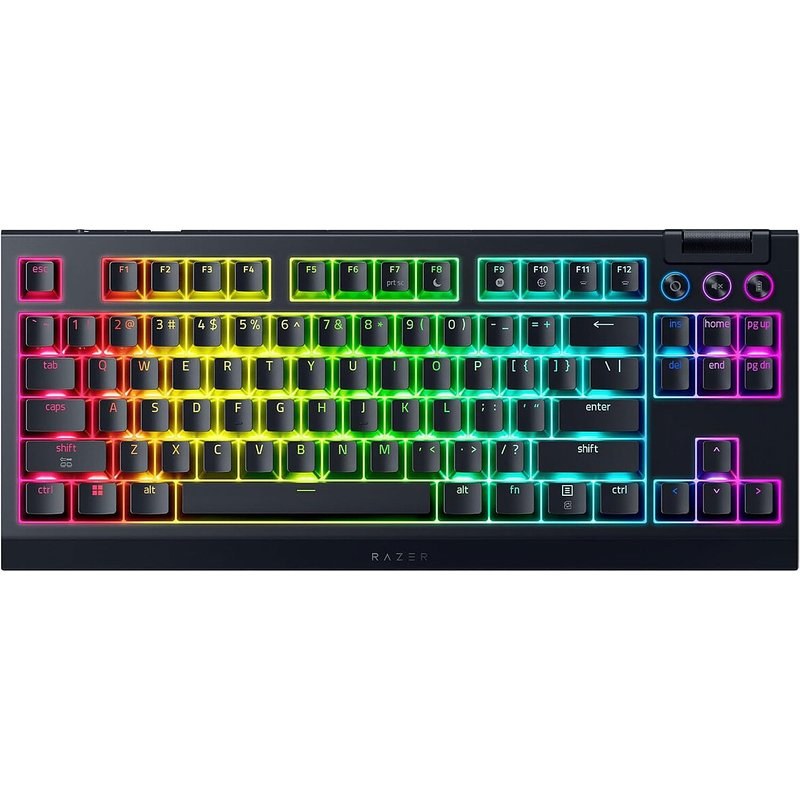 Razer BlackWidow V4 Tenkeyless HyperSpeed jeu AZERTY sans fil avec Bluetooth integre