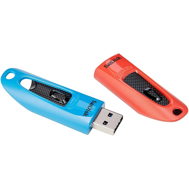 SanDisk Ultra USB 3.0 32 Go Bleu/Rouge (Pack de 2)