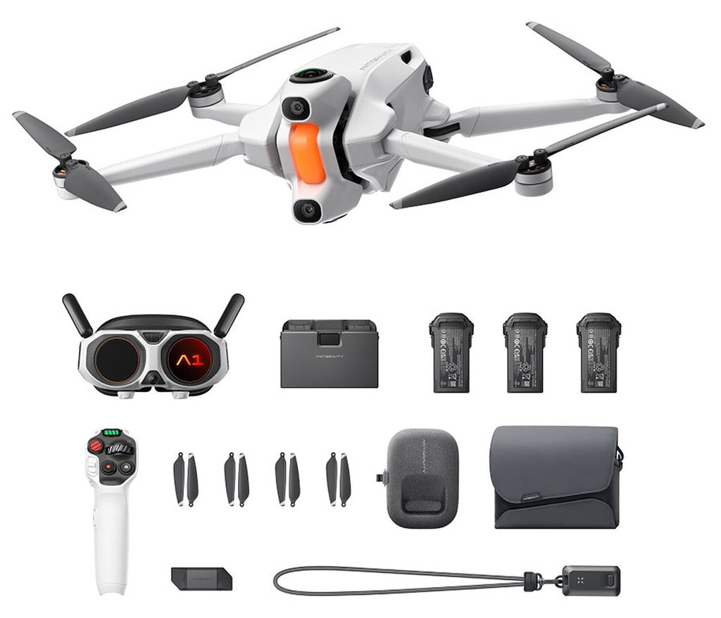 Drone INSTA360 Antigravity A1 Infinity Bundle Pliable 360° Contrôle Motion Wi-Fi Bluetooth