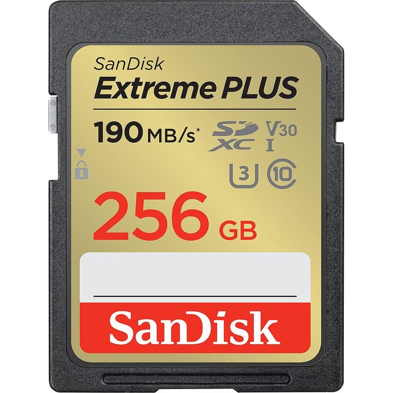 SanDisk Extreme PLUS SDXC UHS-I 256 Go