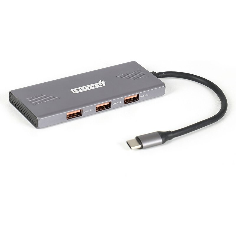 INOVU Hub USB-C vers 3X USB-A, 3X USB-C et 1X USB-C 100W