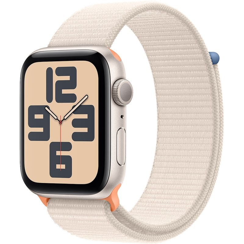 Apple Watch SE 2ND Gen GPS Starlight Aluminium Bracelet Sport Loop Starlight 44 mm