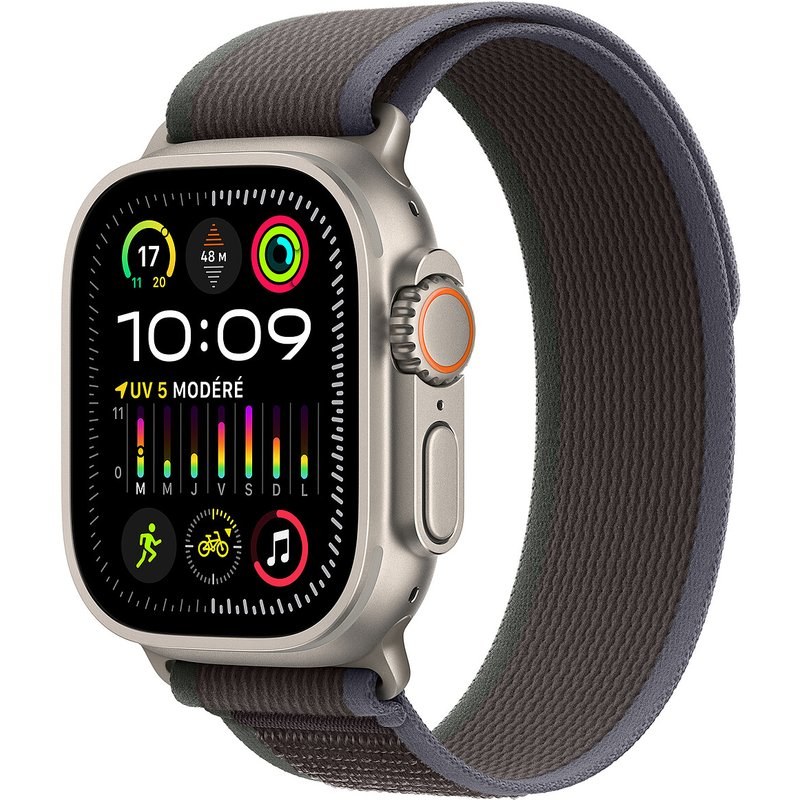Apple Watch Ultra 2 GPS + Cellular Titanium Case Blue/Black Trail Loop 49 mm - S/M