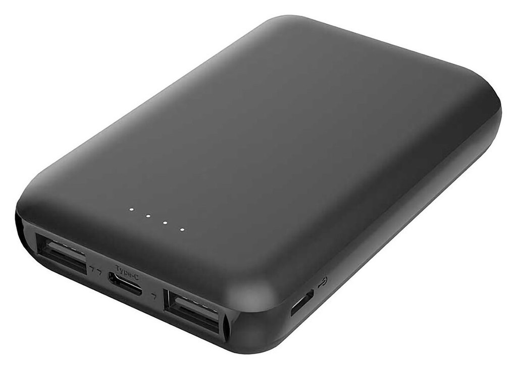 Akashi Batterie de Secours Ultra Compacte 5 000 mAh (Noir)