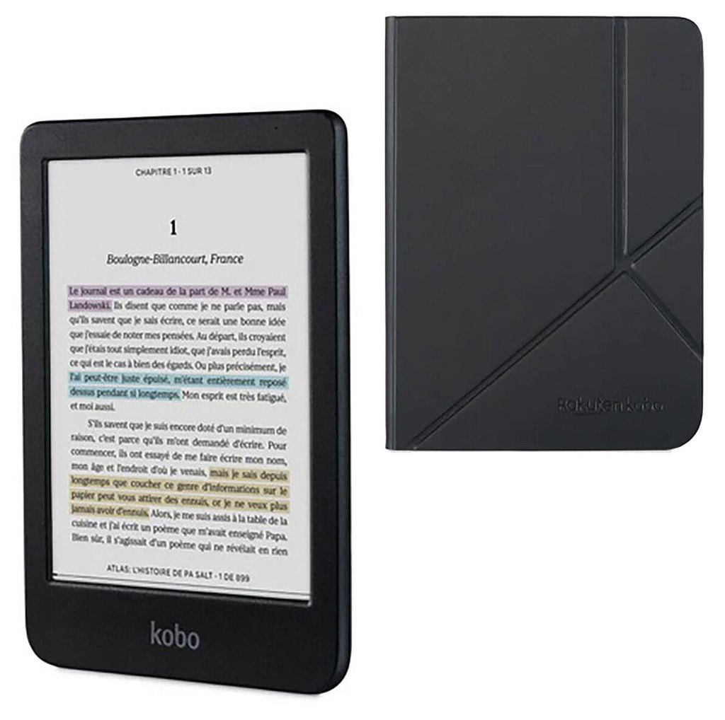 Kobo Clara Colour Noir + SleepCover Noir