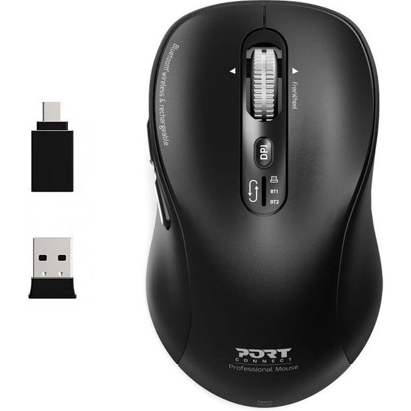 PORT Connect Souris Experte Bluetooth sans fil et rechargeable
