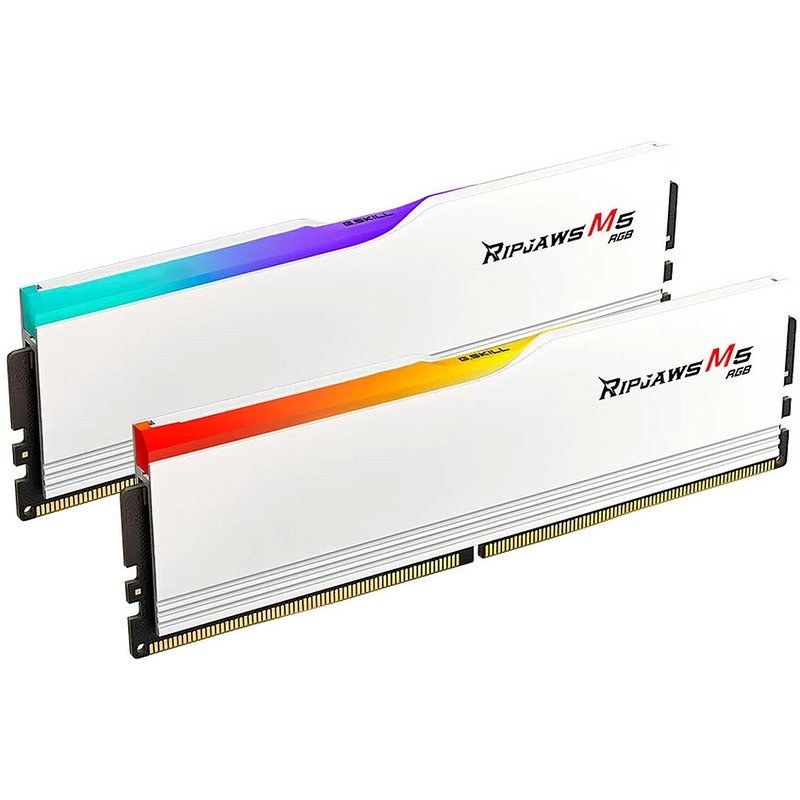 G.Skill Ripjaws M5 RGB 32 Go (2 x 16 Go) DDR5 6800 MHz CL34 - Blanc