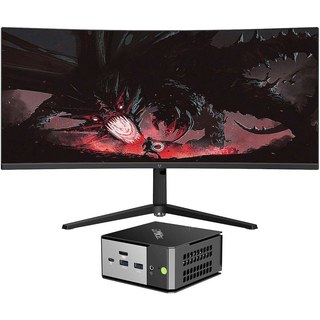 Mini PC Workstation AI R9AI-HX370 32/1024 34" W11P