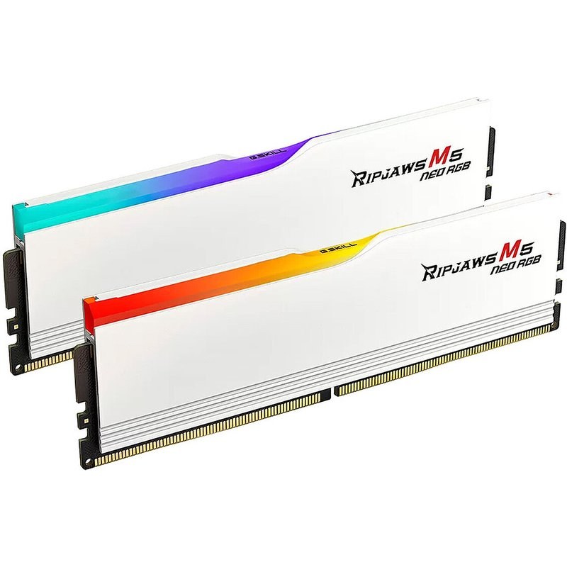 G.Skill Ripjaws M5 Neo RGB 64 Go (2 x 32 Go) DDR5 6000 MHz CL36 - Blanc