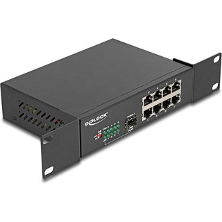 DeLock Switch 10" Gigabit Ethernet Switch 8 Ports + 1 SFP