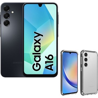 Samsung Galaxy A16 Noir (4 Go / 128 Go) + Akashi Coque TPU Angles Renforcés