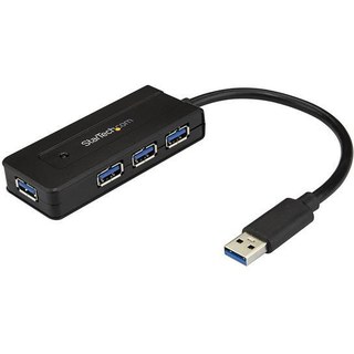 StarTech.com Mini Hub USB 3.0 à 4 ports avec port de charge et adaptateur d'alimentation inclus