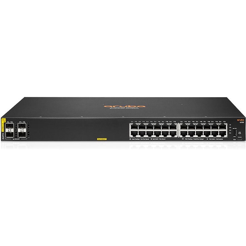 HPE Networking 6100 24G CLASS4 PoE 4SFP+ 370W (JL677A)