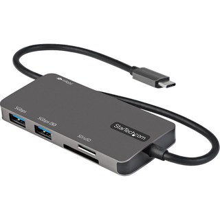StarTech.com Adaptateur multiport USB-C vers HDMI 4K 30 Hz, Hub 3 ports USB 3.0, SD/microSD