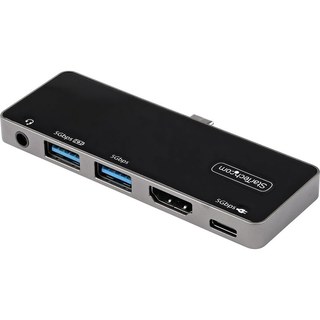 StarTech.com Adaptateur multiport USB-C vers HDMI 4K 60 Hz, Hub 3 ports USB 3.0, Audio