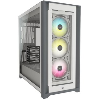 Corsair iCUE 5000X RGB Tempered Glass (Blanc)
